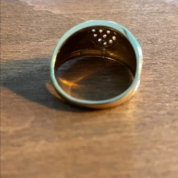 Vintage 10KT .10 TW Diamond Heart Ring Size 7 weighs 2.9 Grams Beauty!! Classy - Picture 3 of 9